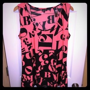 City Chic Hot Coral Tank